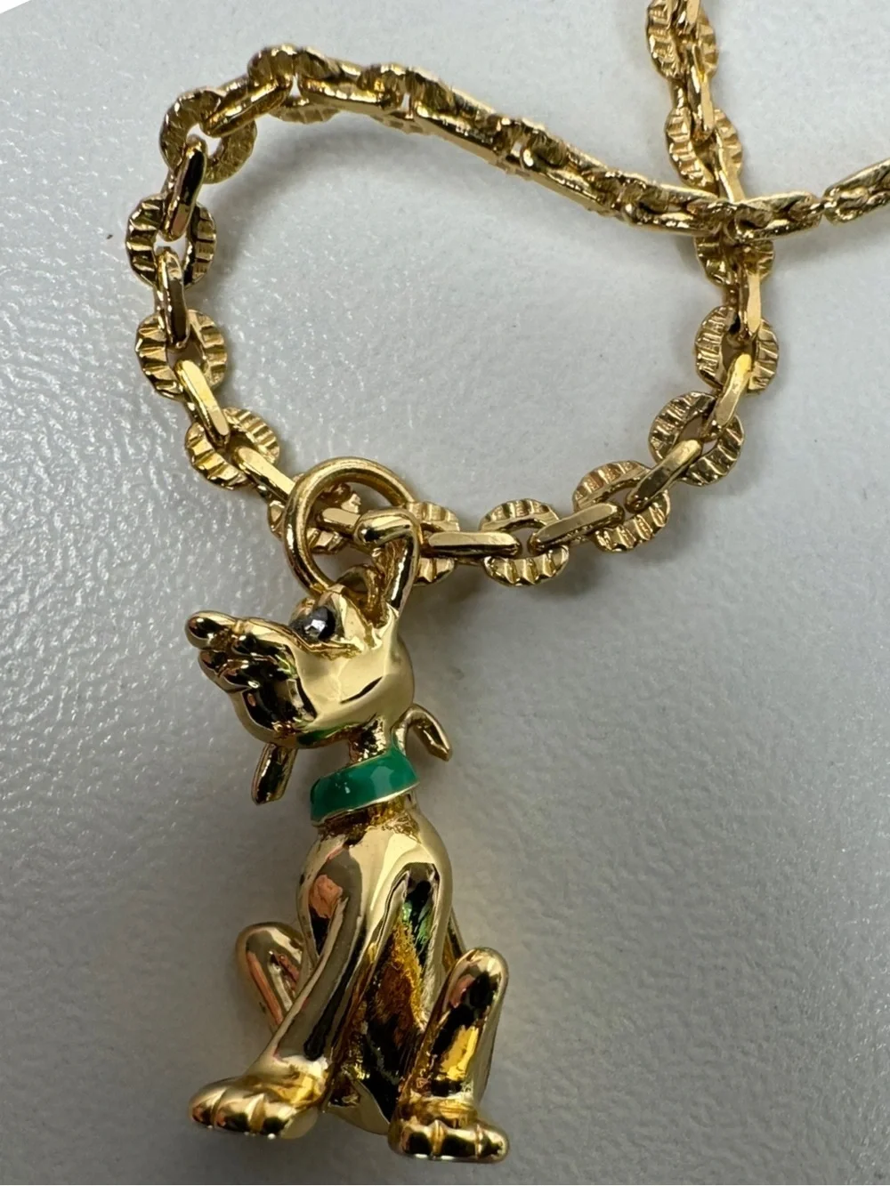 Disney X Coach Pluto Gold Plated And Braided Friendship Bracelet And Necklace